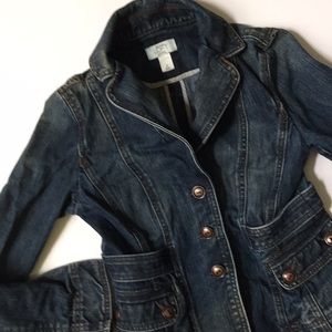 EUC Gorgeous Ann Taylor Loft Denim Jacket, Size 2P